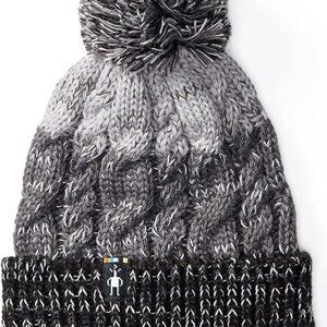 SmartWool Women Isto Retro Beanie Wool Blend Black Gray